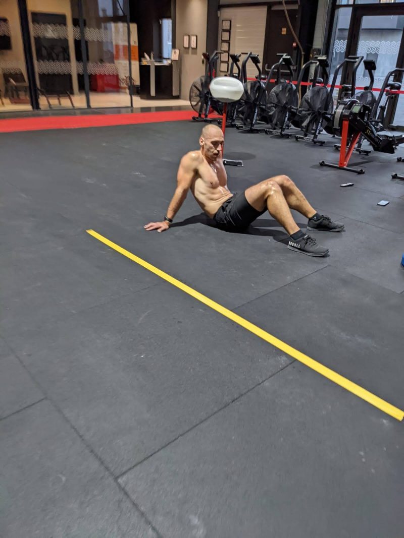 Yoan Ricci à l'entraînement CrossFit